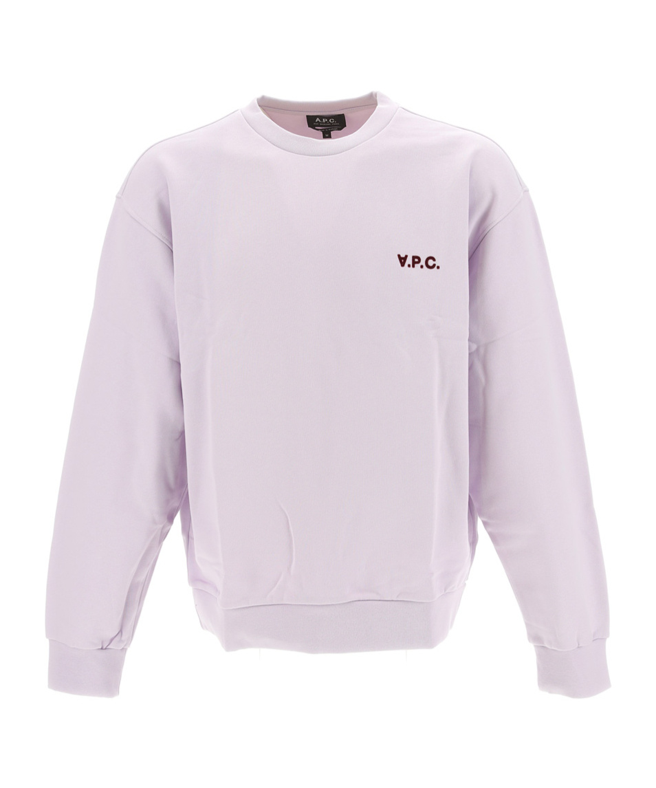 Apc Logo-print Sweatshirt In Purple