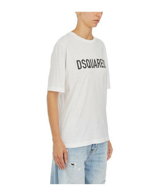 Dsquared2 Dsquared Woman White Cotton T-shirt In White