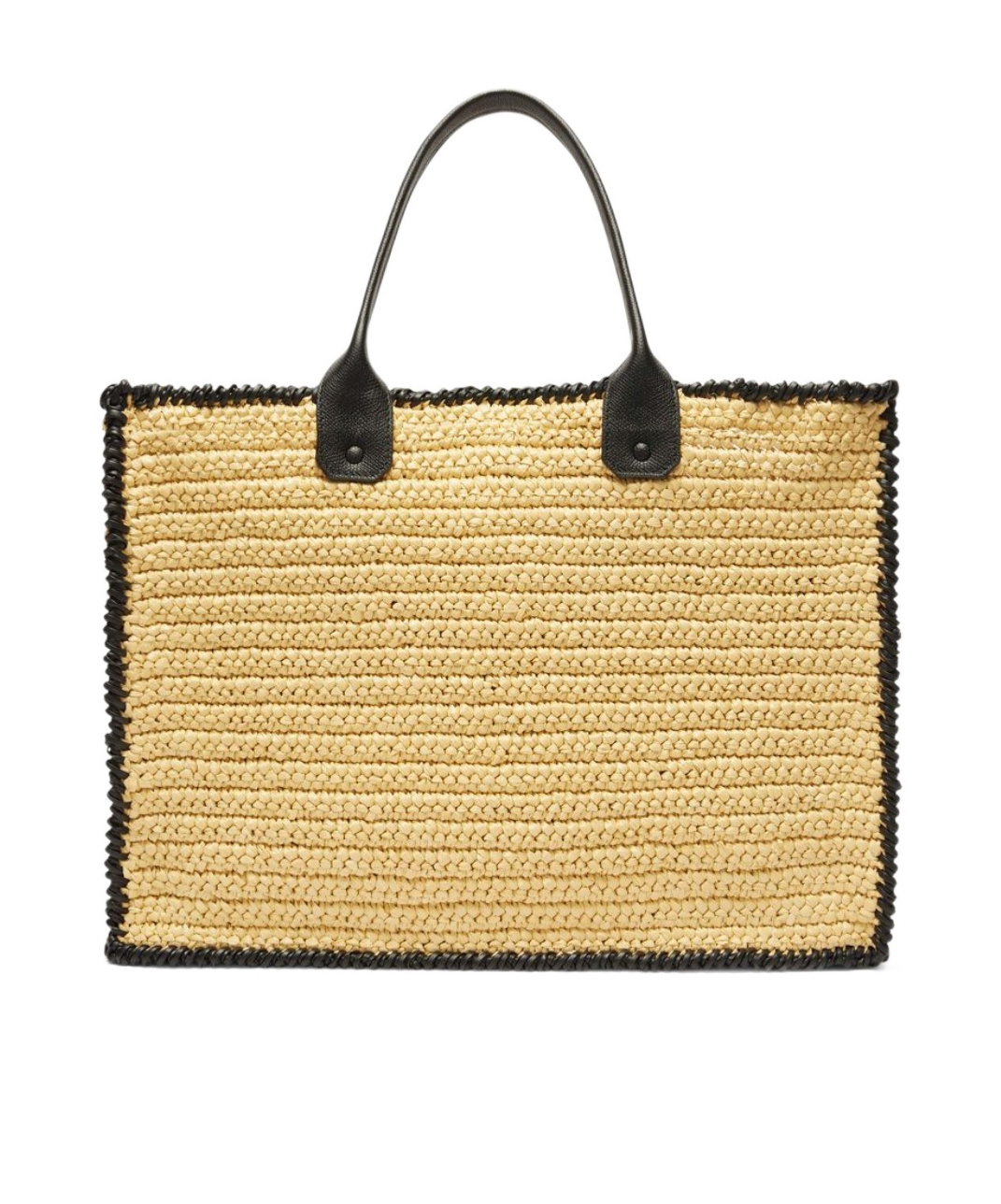 Valextra Soft Tote Raffia Crochet Large Bag In Multi