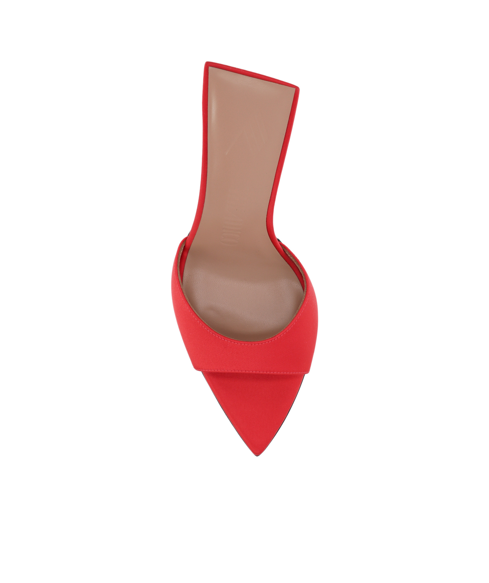 Attico Pointed High-heeled Sandals In Red