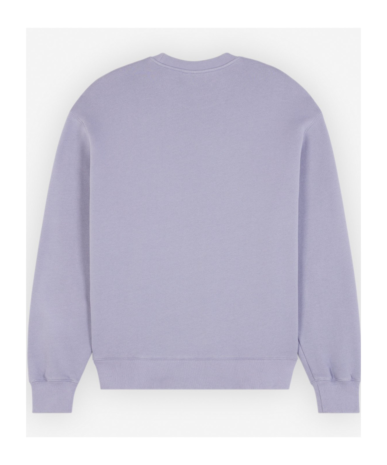 Maison Kitsuné Man Sweatshirt Lilac Size S Cotton In Gray