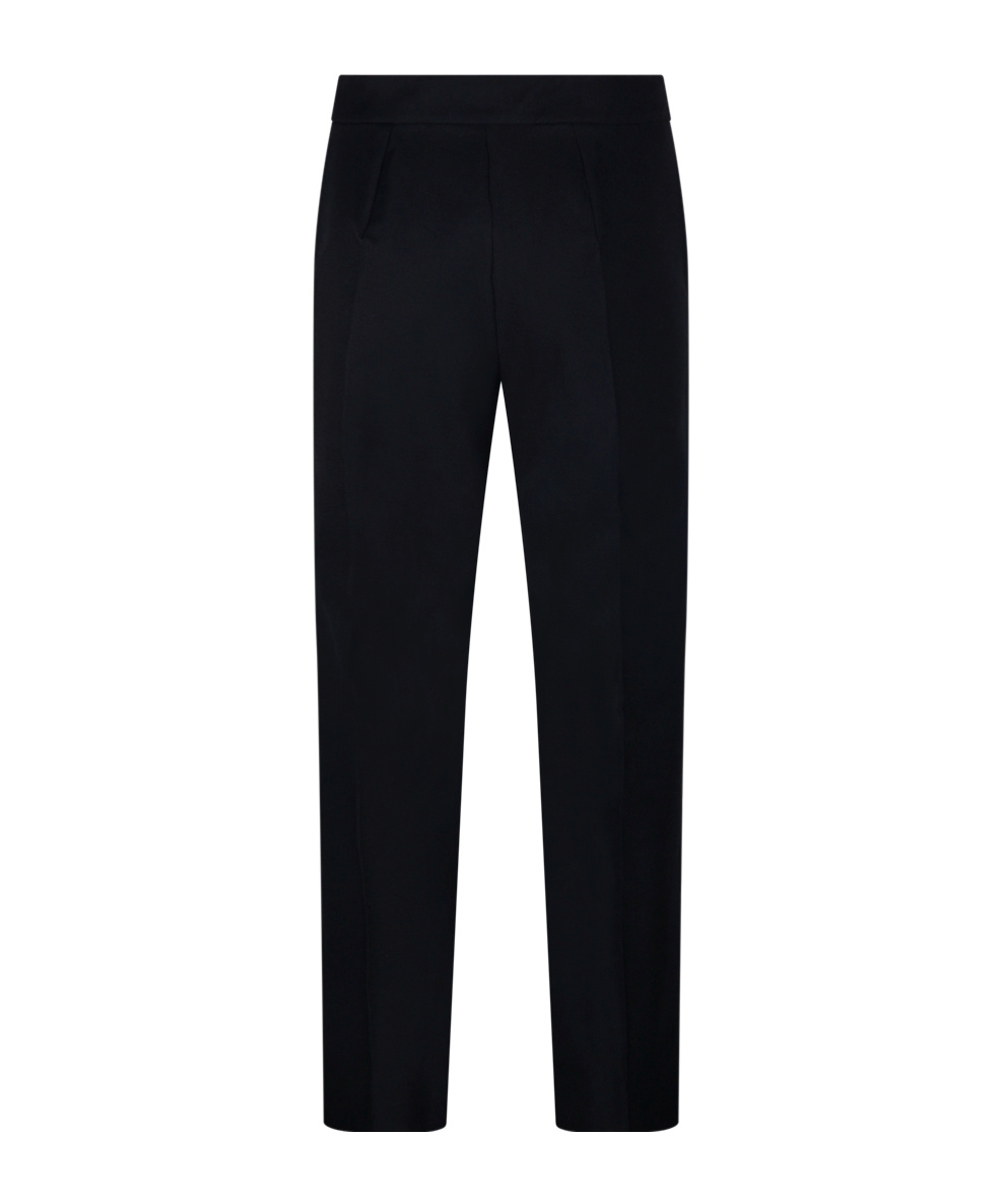 Max Mara Pantalone Dritto In Cady In Black