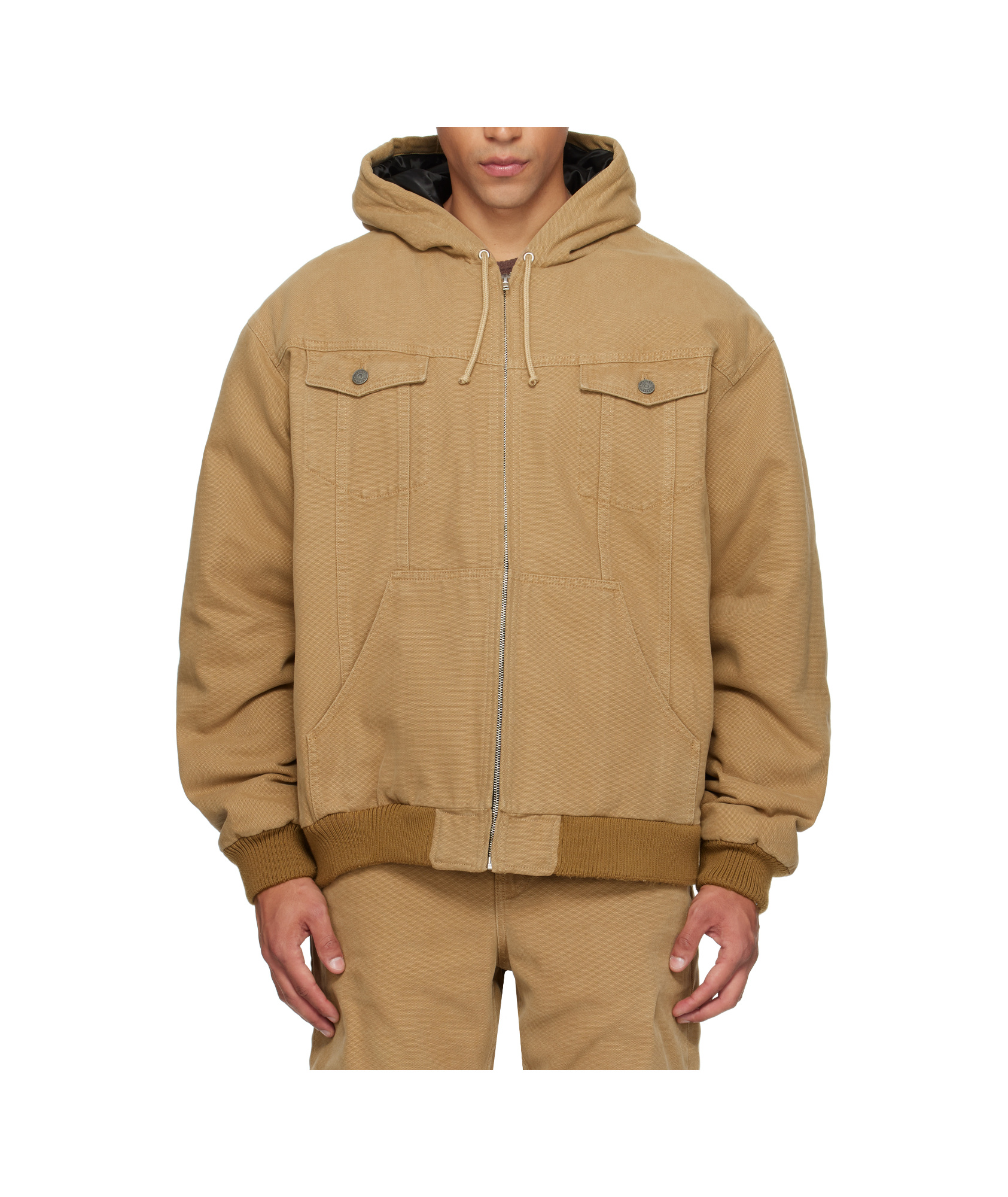 Egonlab Beige Hooded Jacket In Brown