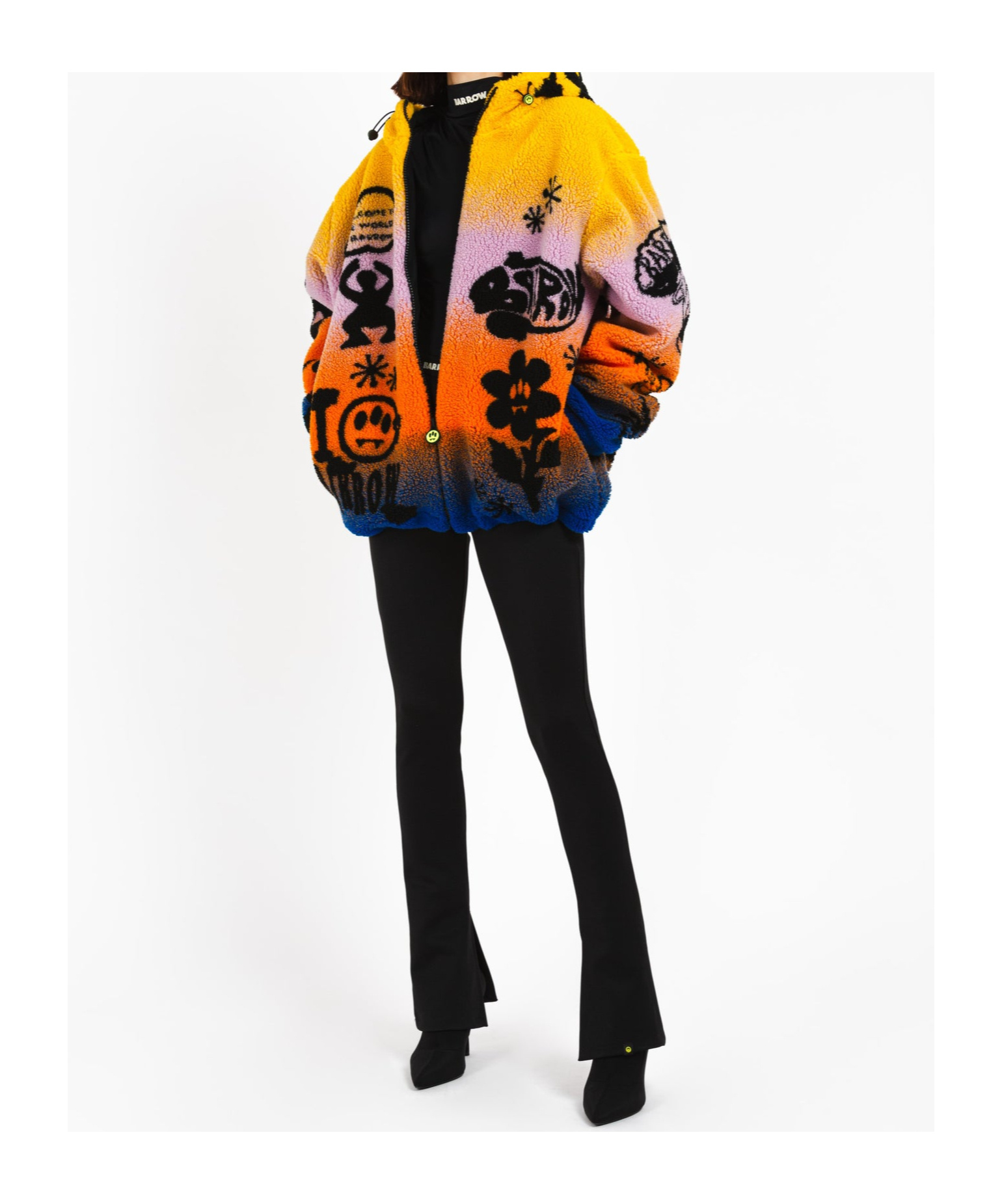 Barrow Pattern Casual Jacket In Multicolor