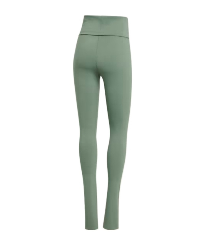 Adidas By Stella Mccartney Truestrength Splitcuff Leggings In Green
