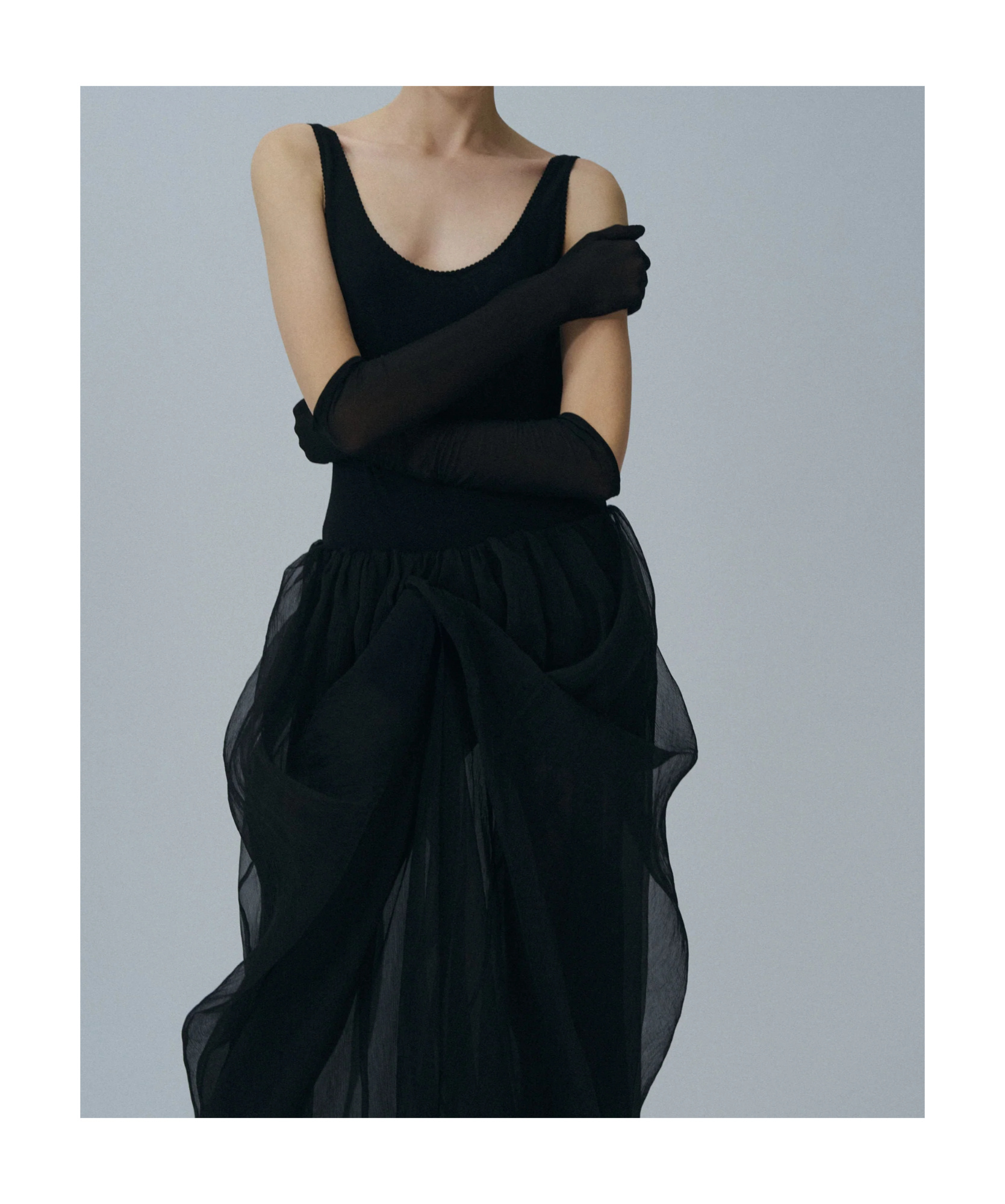 Magda Butrym Scoop-back Bodysuit In Black In Black