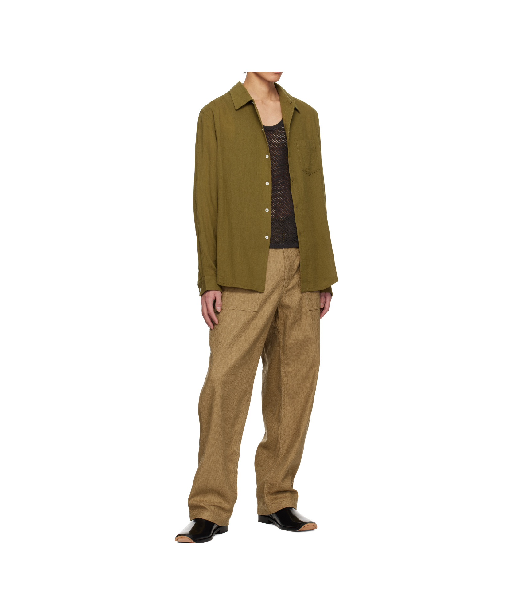 Séfr Sefr Leo Shirt In Green