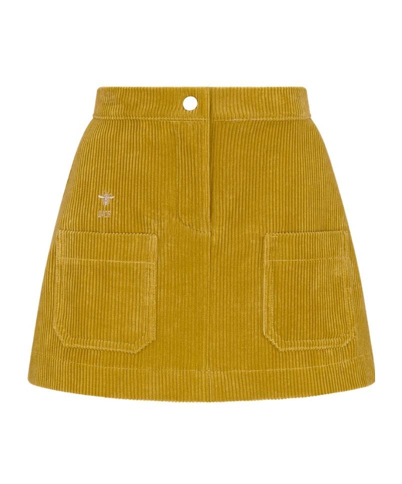 Dior A-line Skirt In Yellow
