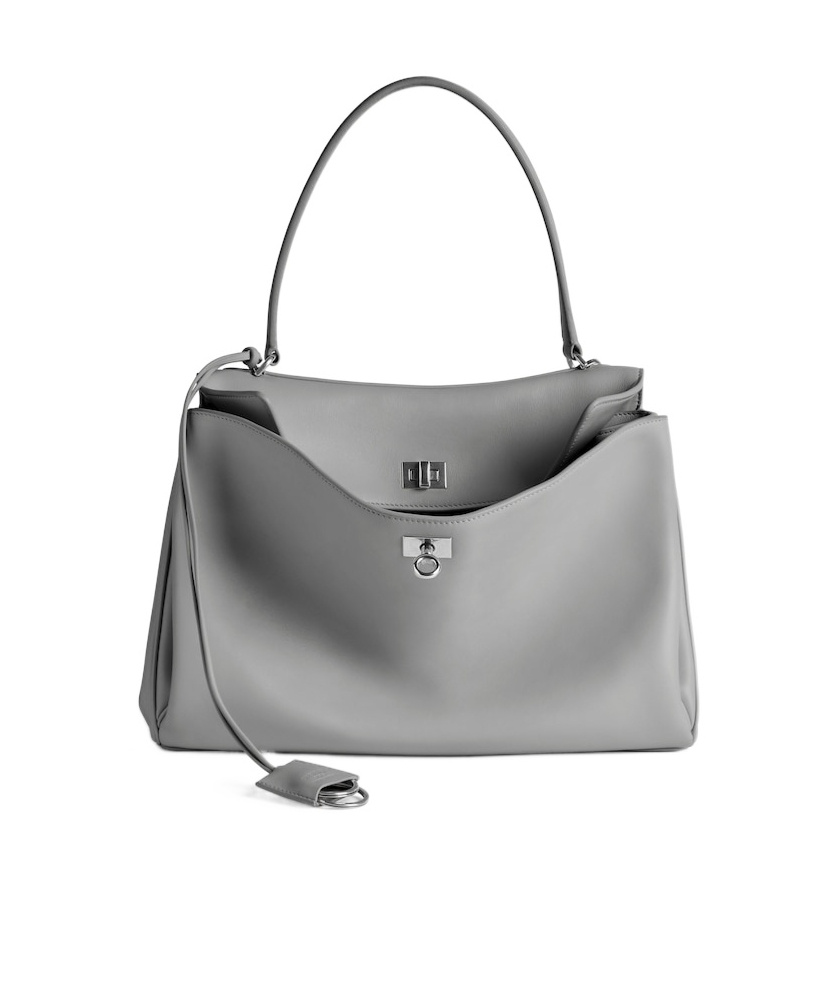 Balenciaga Women's Rodeo Handbag Medium In Cloud Grey
