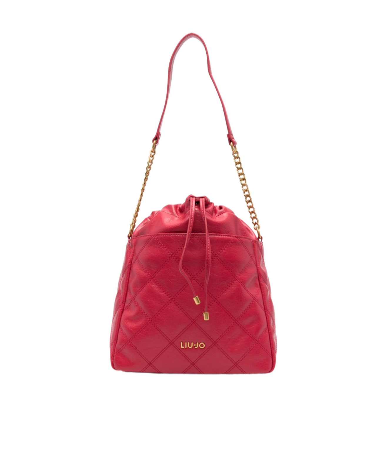 Liu •jo Diamond-quilting Bucket Bag In Red