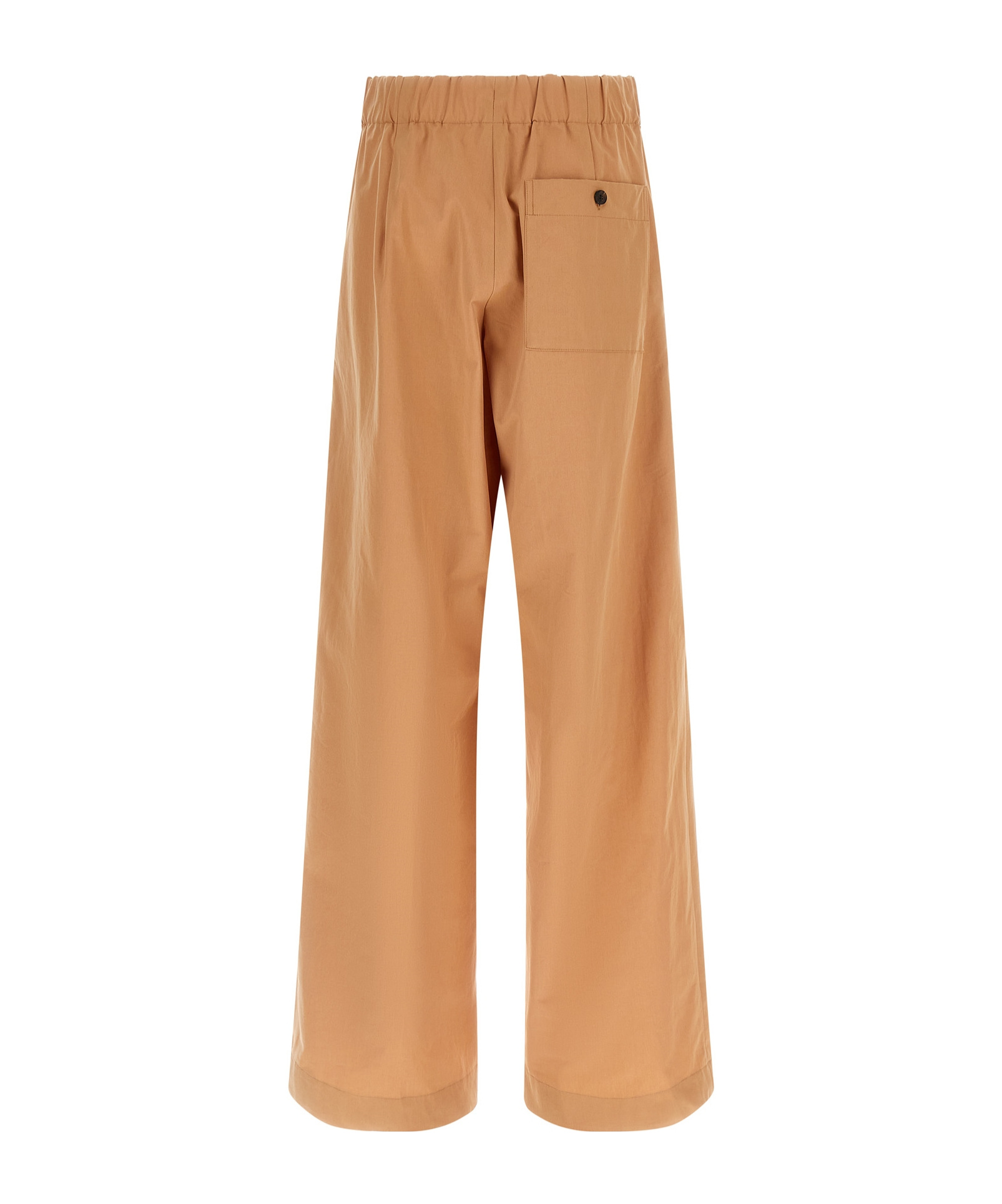 Dries Van Noten Elastic Waist Casual Pants In Gold
