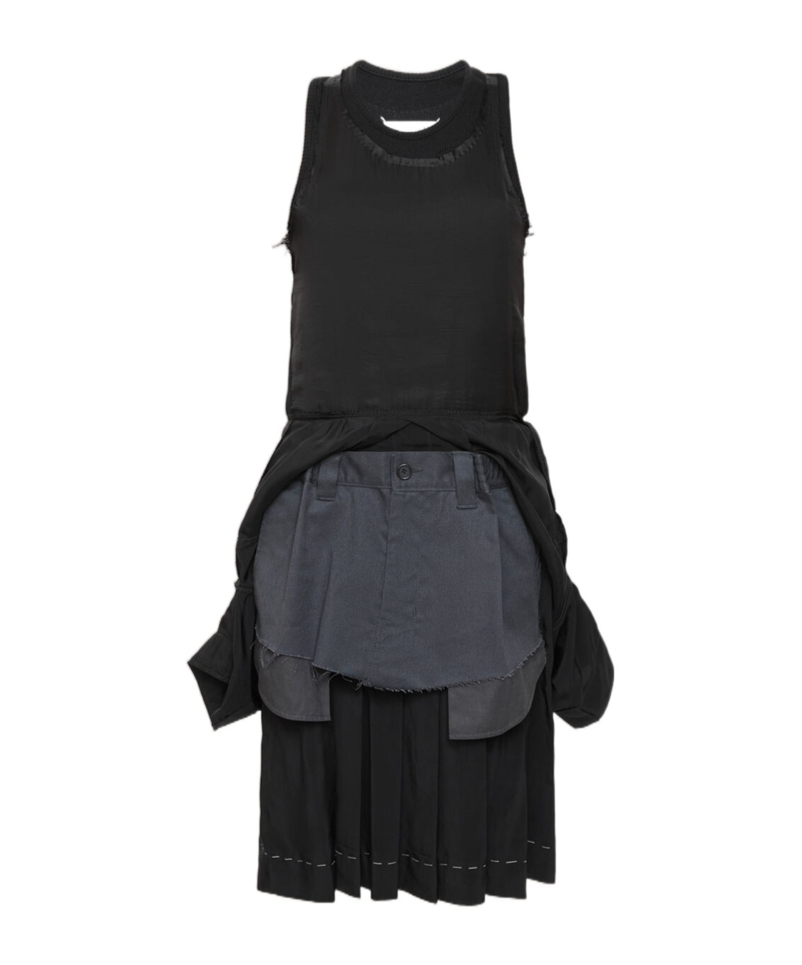 Maison Margiela Anonymity Of The Lining Dress Woman Grey Wash In Black