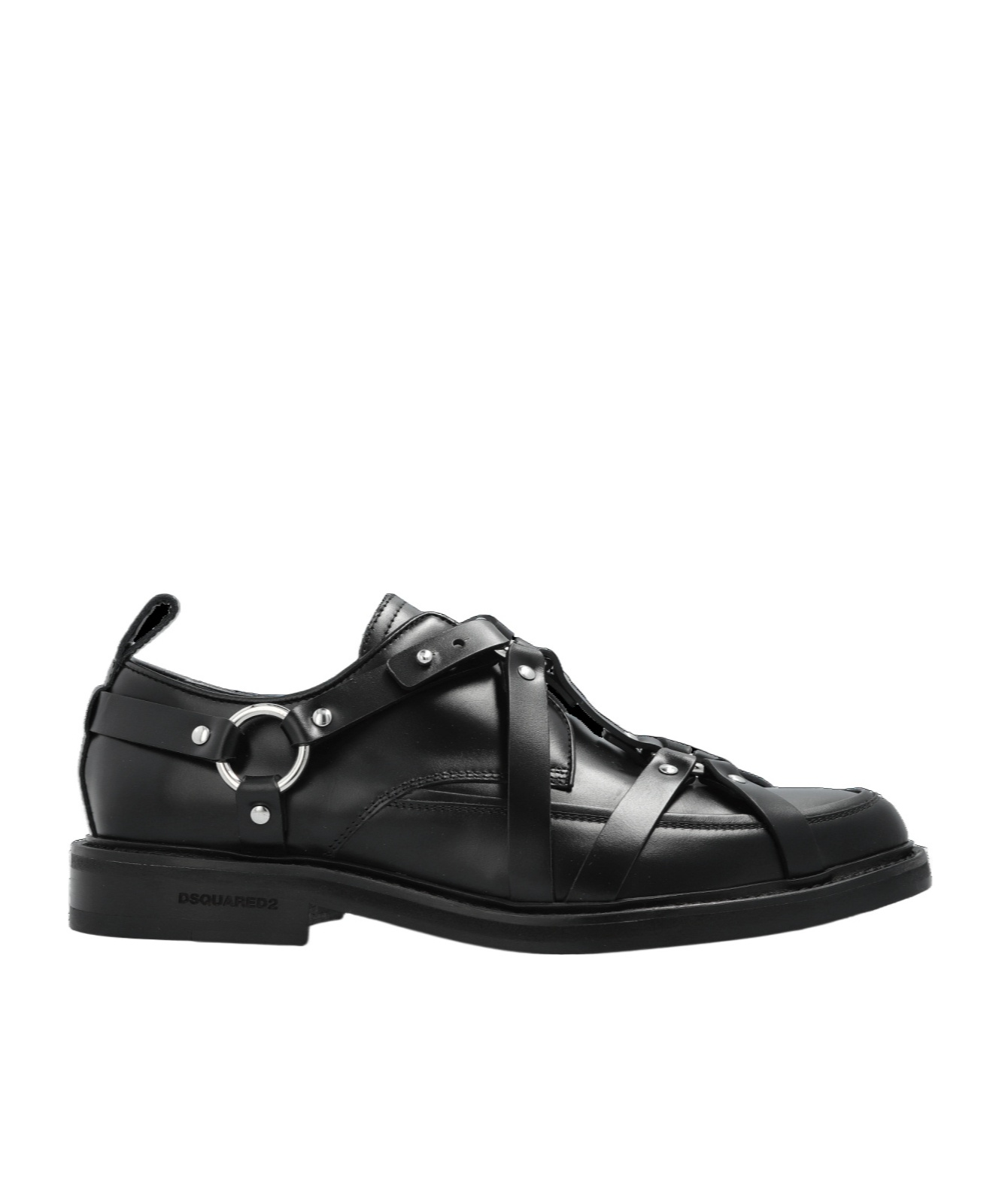 Shop Dsquared2 Leather Shoes In Black