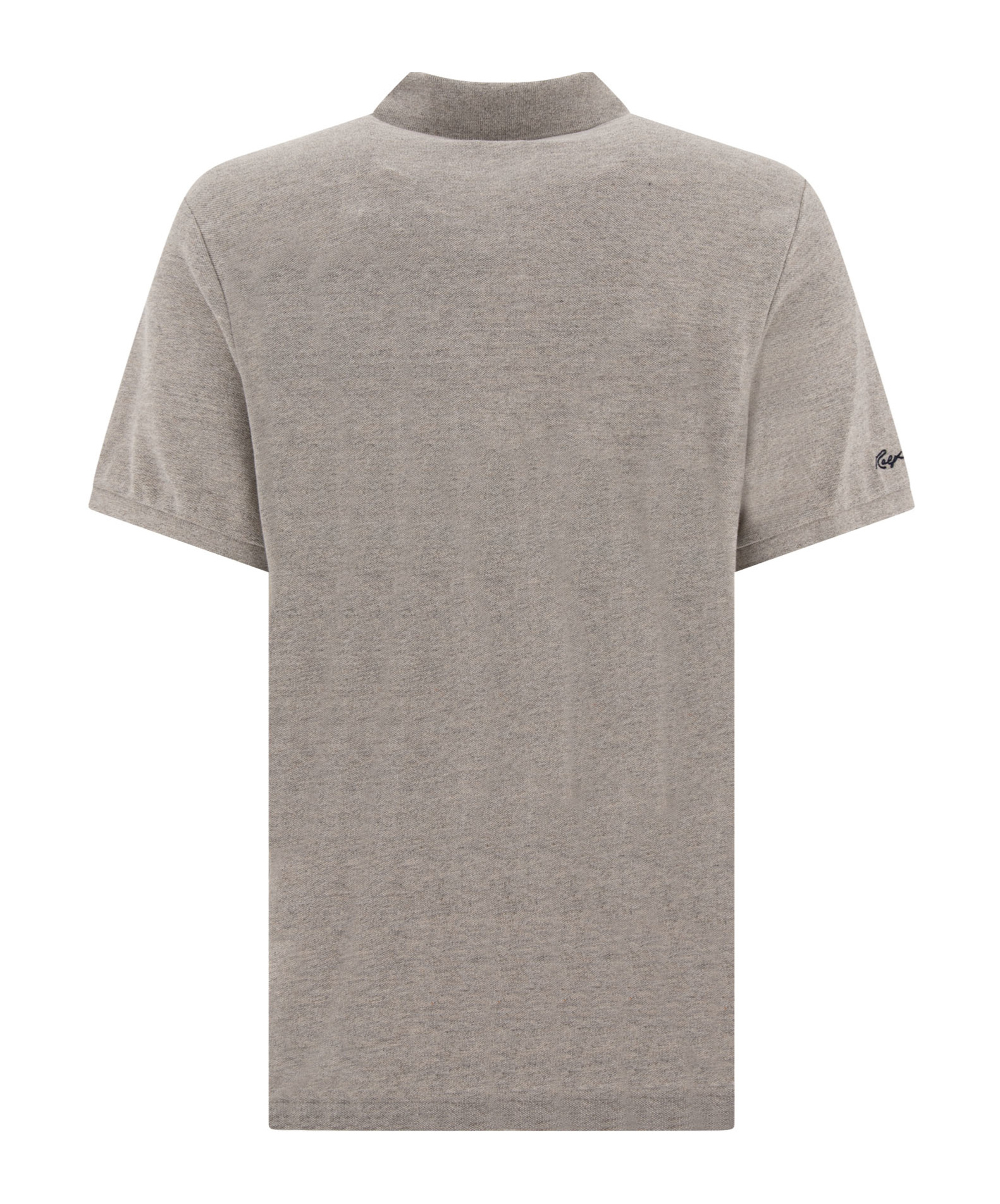 Polo Ralph Lauren "yankees" Polo Shirt With Polo Collar In Gray