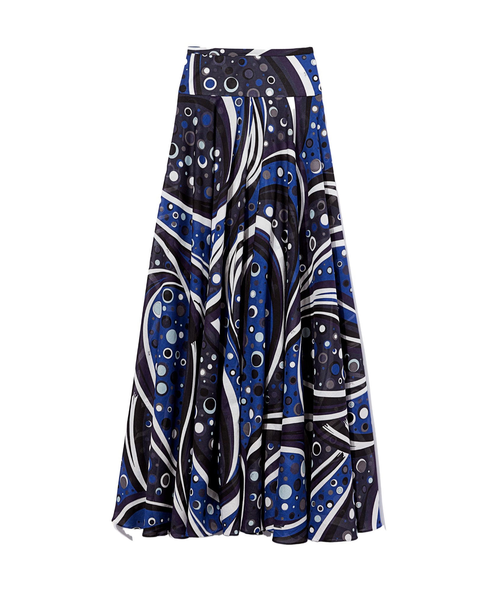 PUCCI EMILIO PUCCI FONTANE-PRINT A-LINE MAXI SKIRT