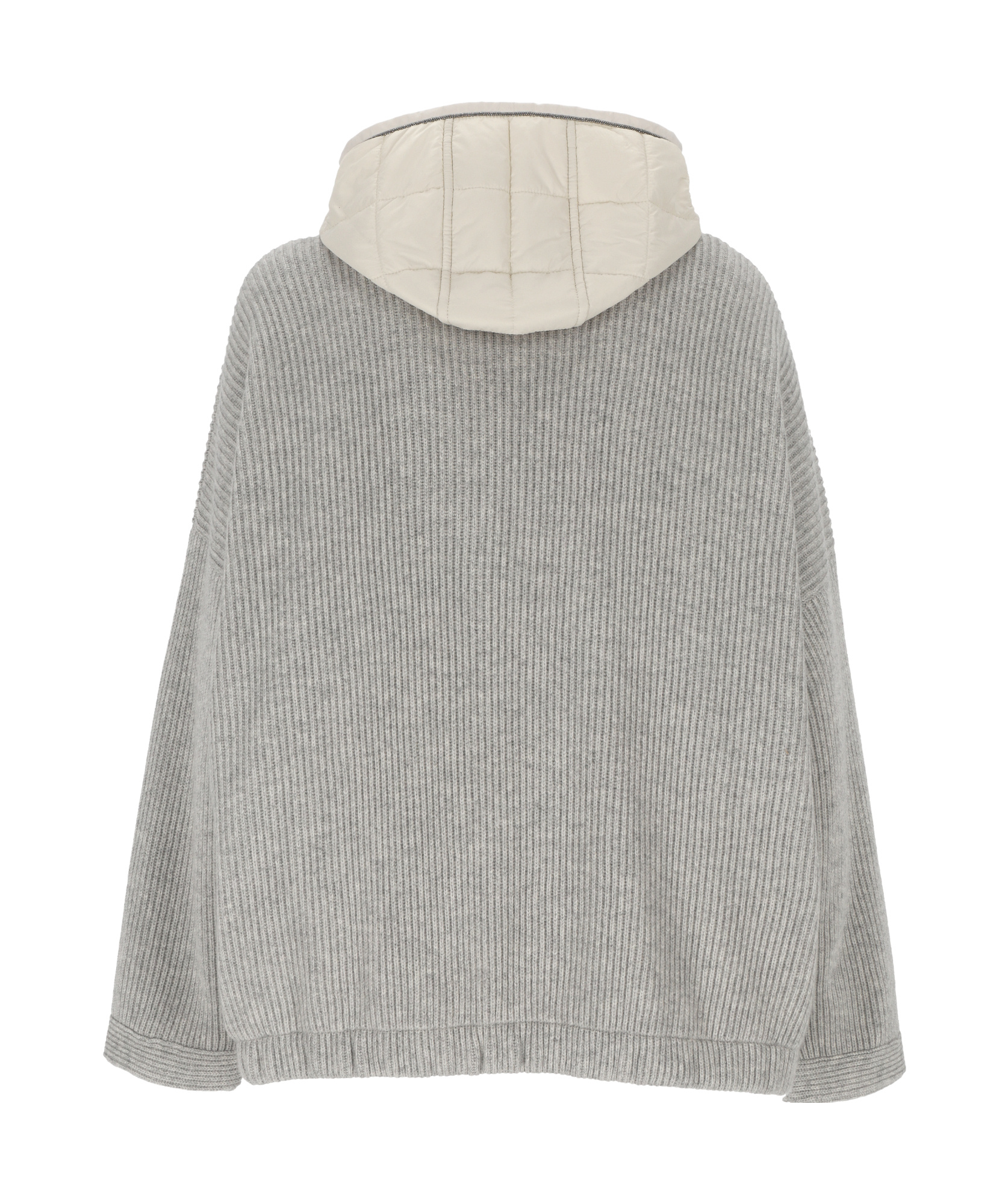 Brunello Cucinelli Long-sleeved Cotton Clothes In Gray