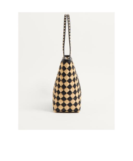 Valentino Double Handle Shoulder Bag In Nude