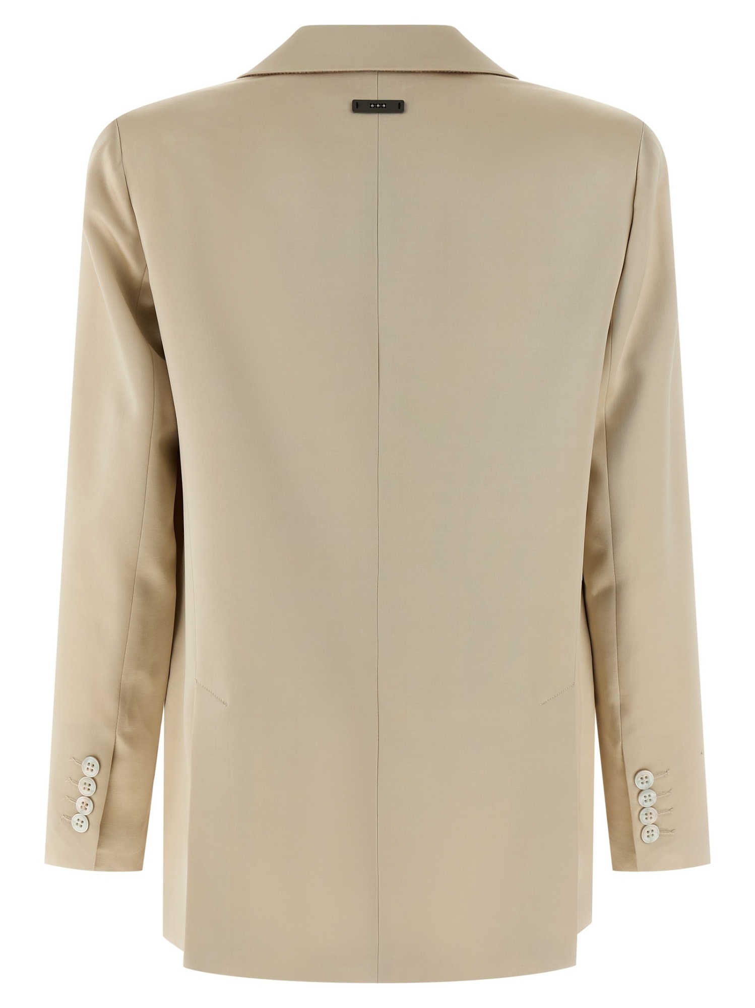Peserico Single-breasted Blazer In Brown