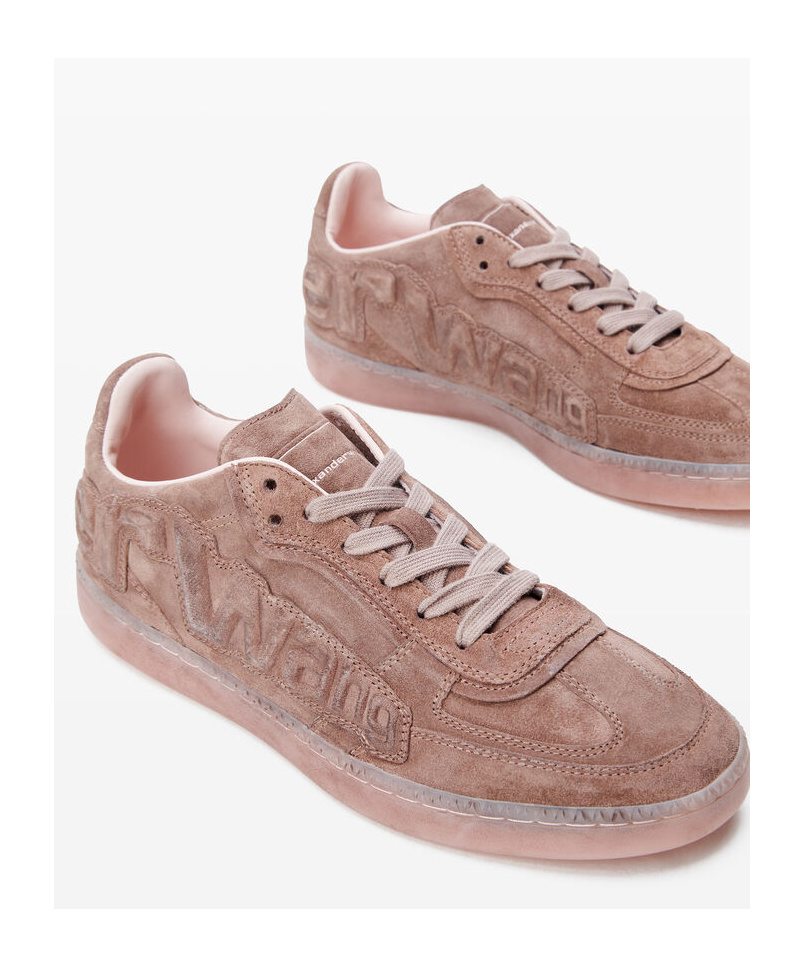 Alexander Wang Pink Leather Lex Sneakers In Pink
