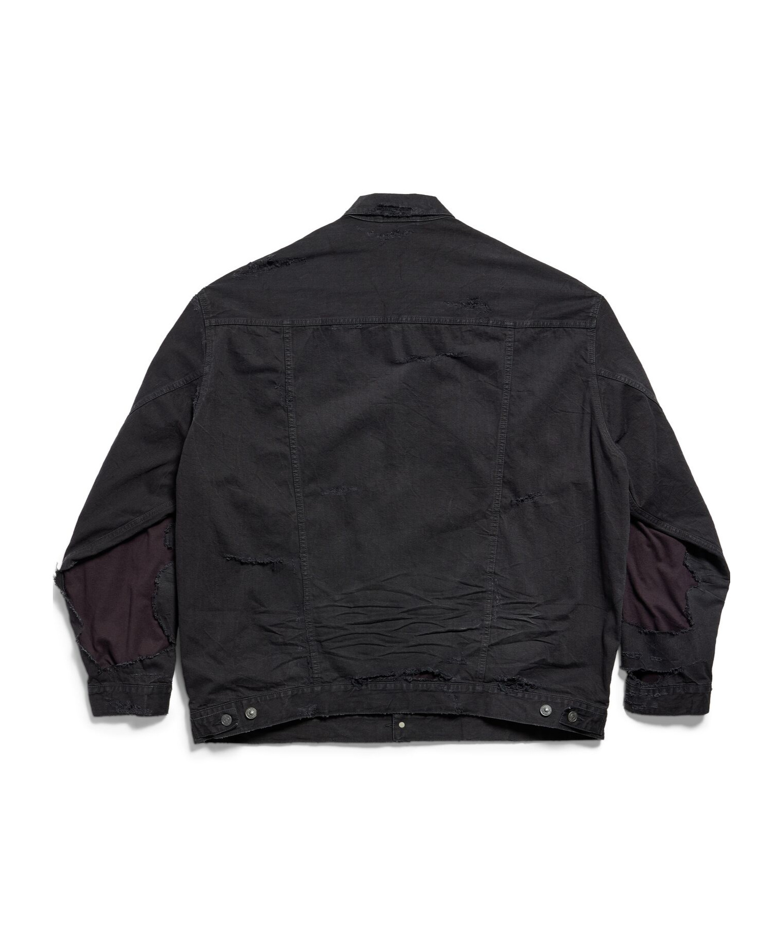 Balenciaga Unity Sports Icon Quilted Denim Jacket In Black