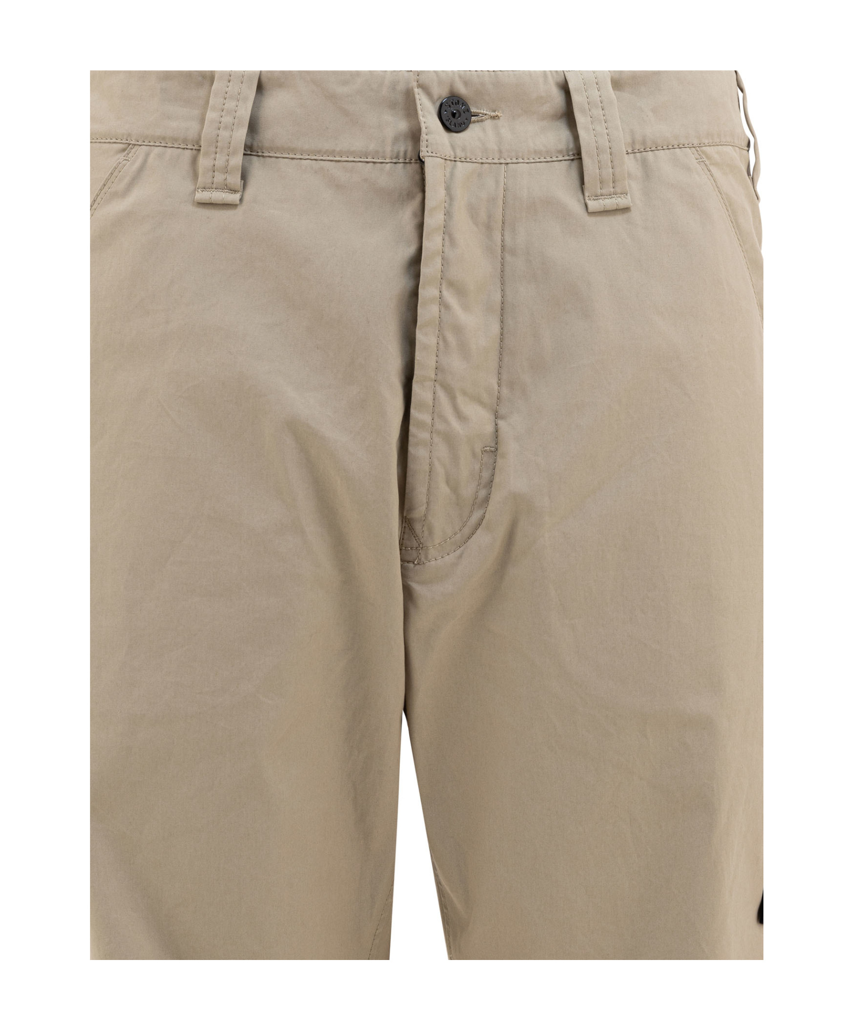 Stone Island Belt-loop Casual Pants In Nude