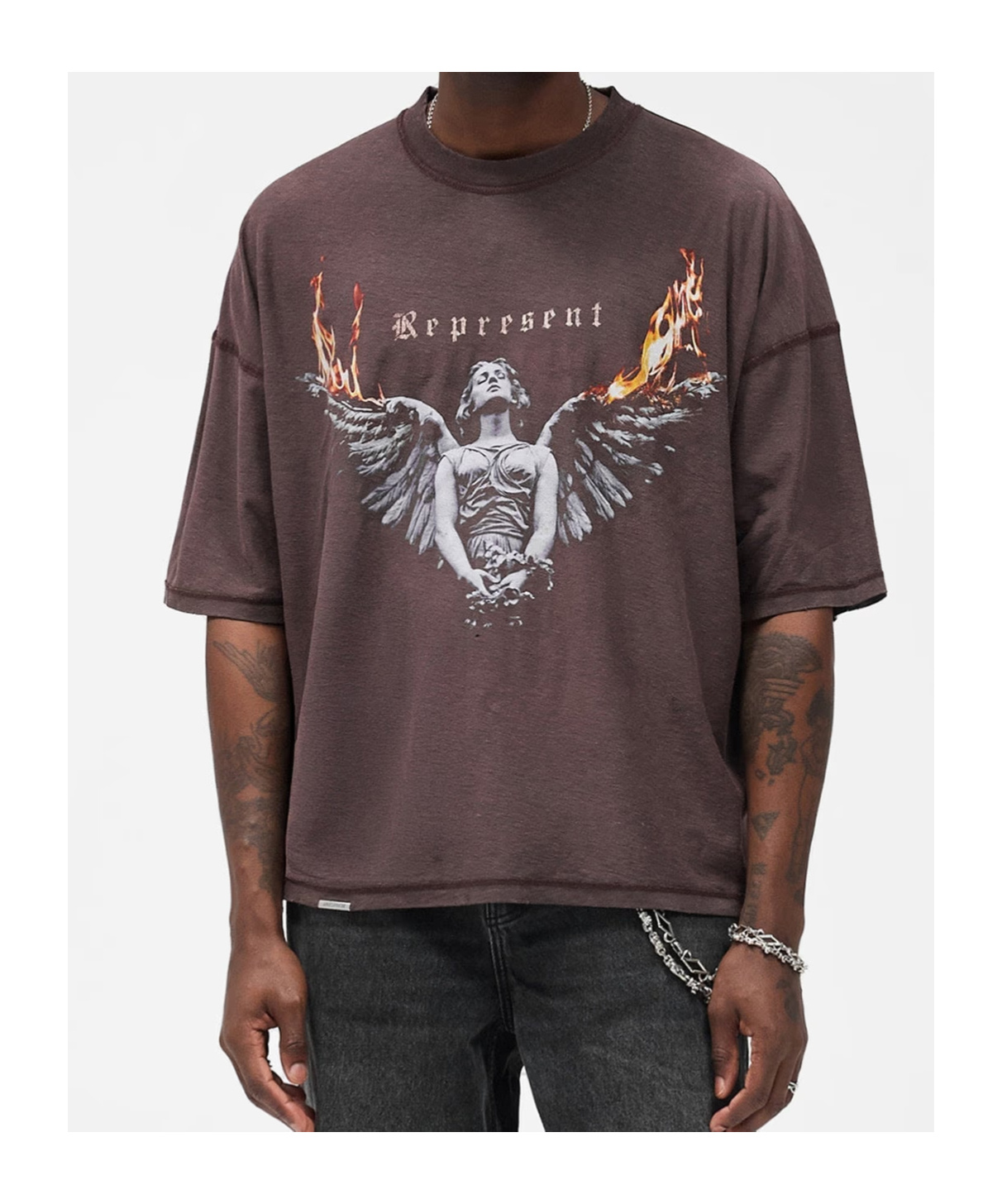 Represent Living Legacy Graphic T-shirt In Brown