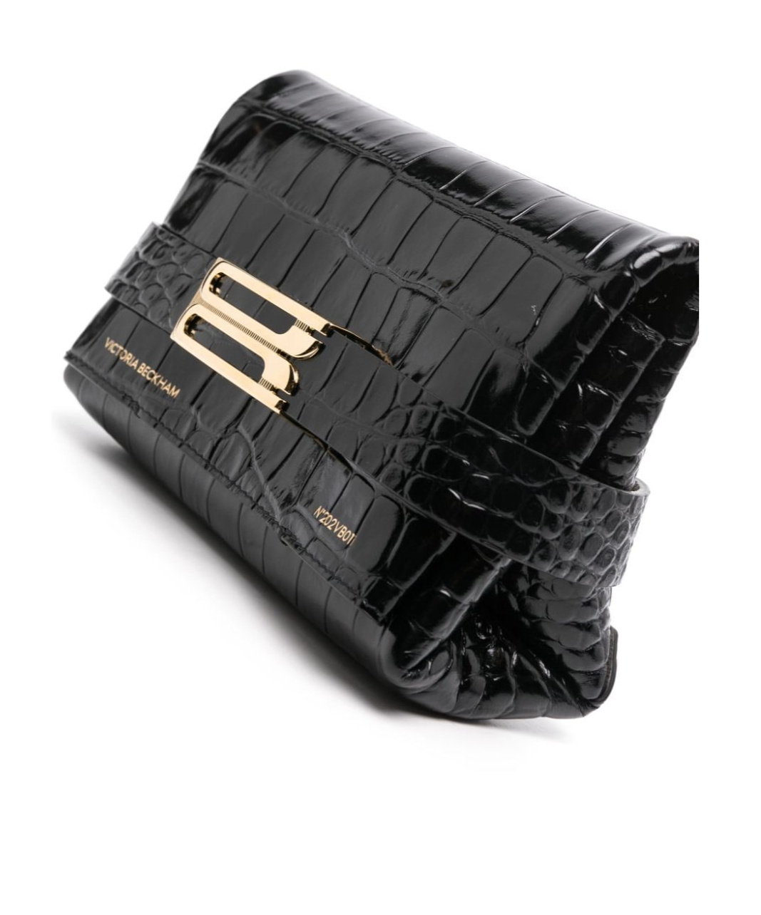 Victoria Beckham Frame Embossed Shoulder Bag In Black
