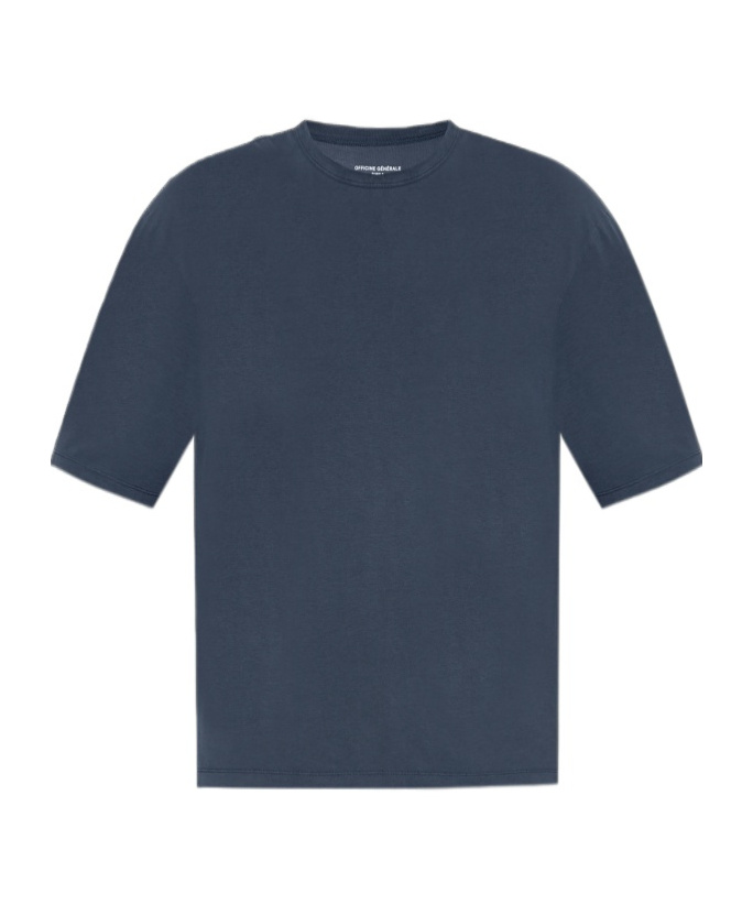 Shop Officine Generale Crew-neck T-shirt In Blue
