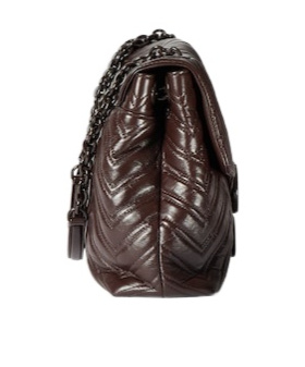 Gucci Gg Marmont Large Shoulder Bag In Brown