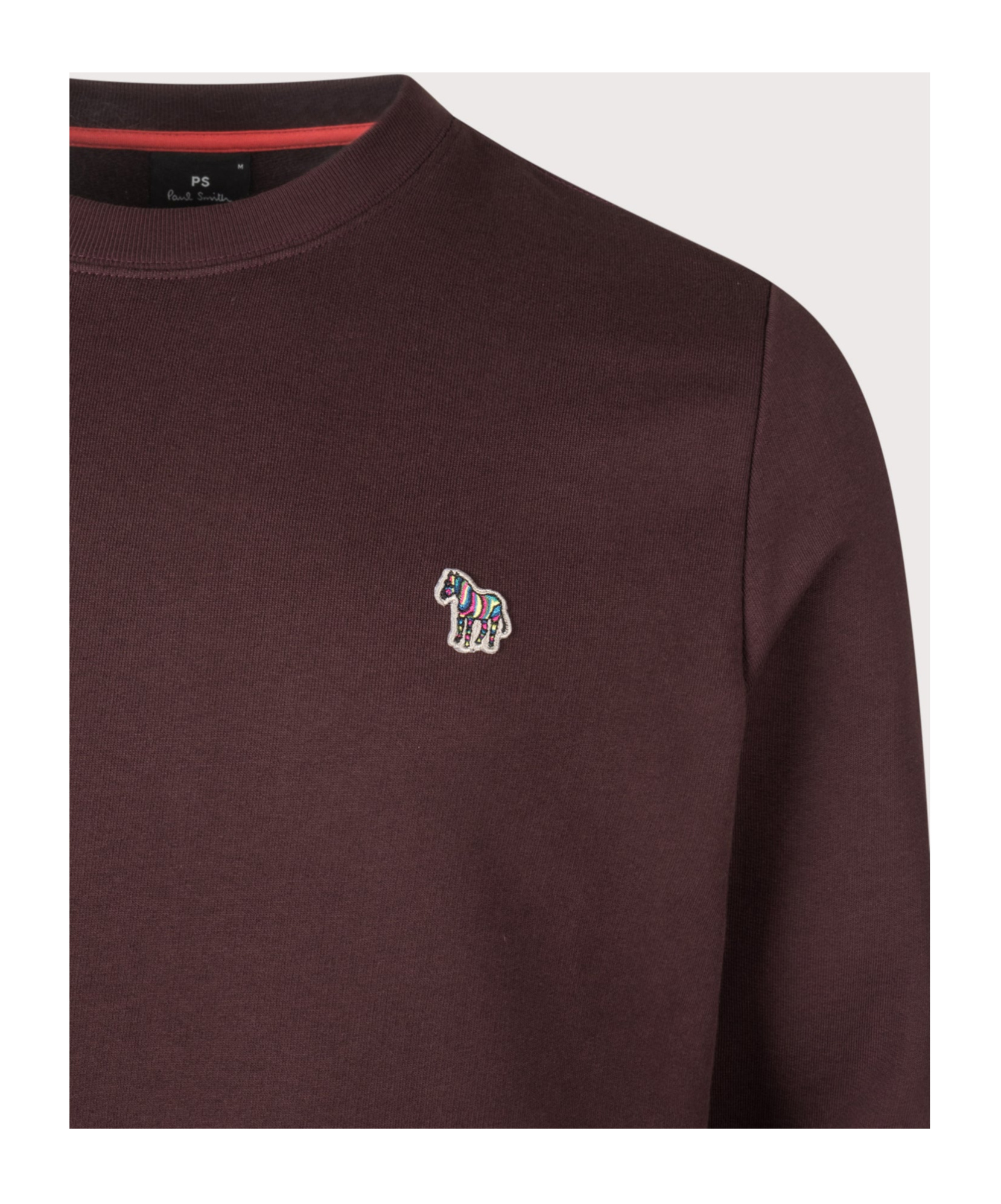 Ps By Paul Smith Mens Red Regular-fit Zebra Cotton-jersey Sweatshirt Xl In Brown