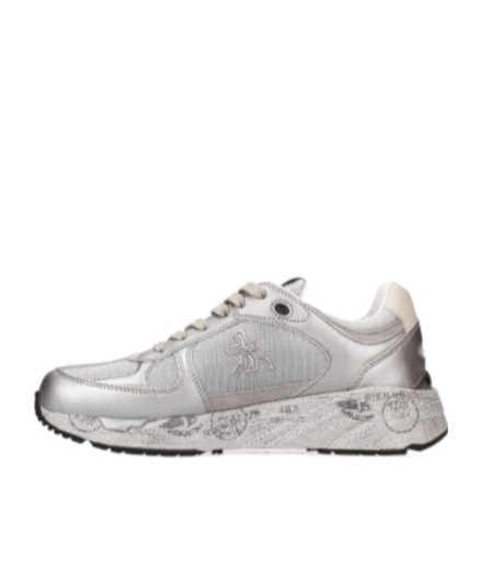 Premiata Mase-d Silver Sneakers In White
