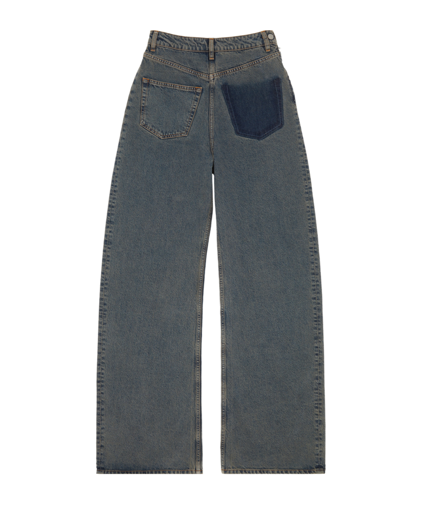 Mm6 Maison Margiela Back-to-back Jeans In Gray