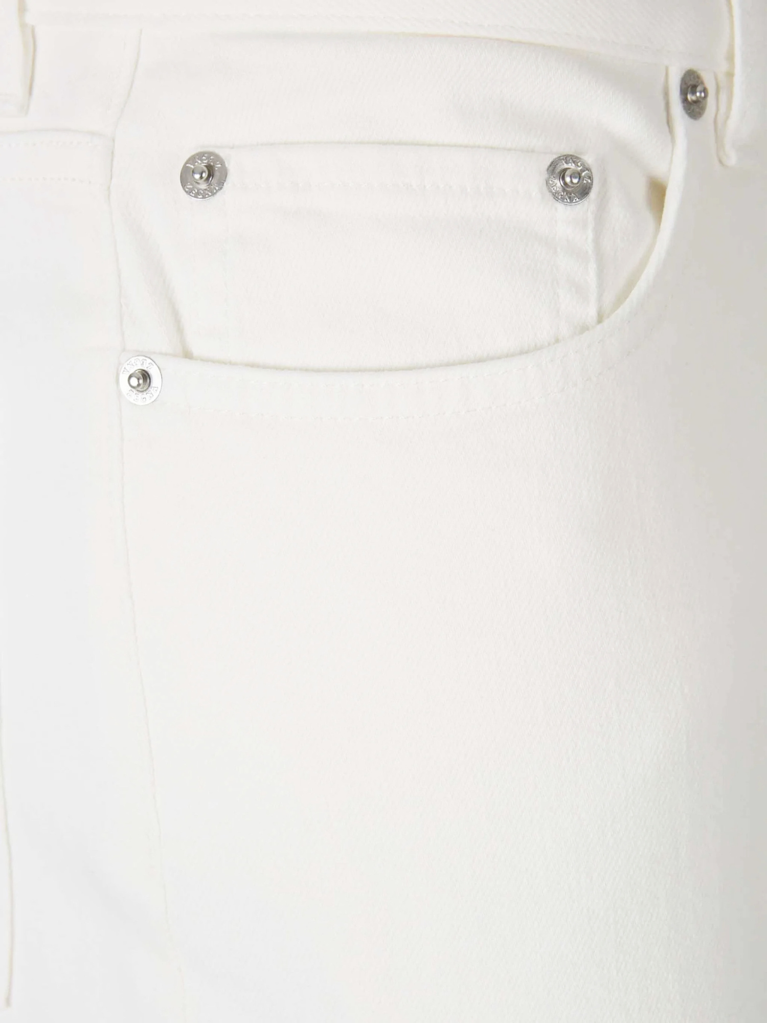 Shop Zegna Jeans With Belt Loops In White