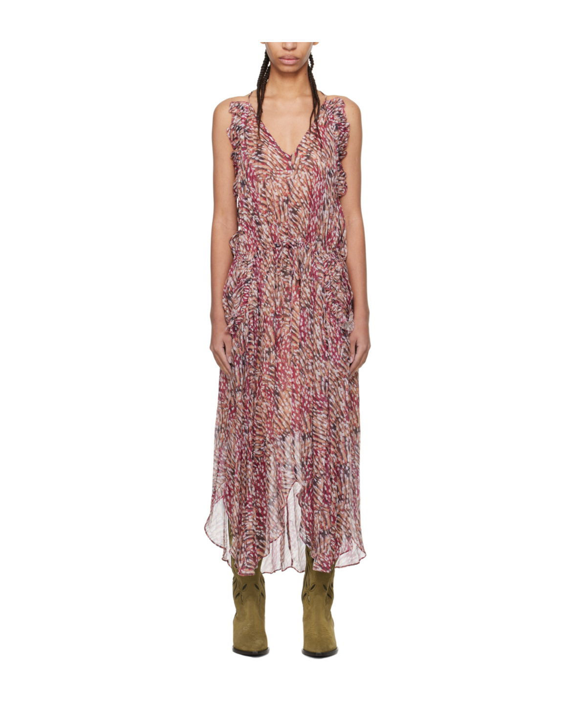 ISABEL MARANT ÉTOILE ISABEL MARANT ÉTOILE FADELO PATTERN-PRINTED MIDI DRESS