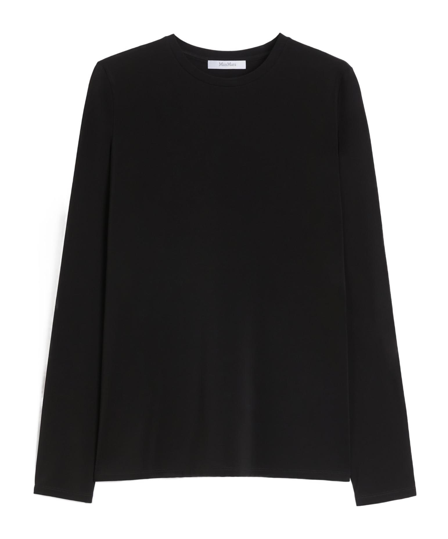 Max Mara Viscose Mesh T-shirt In Black