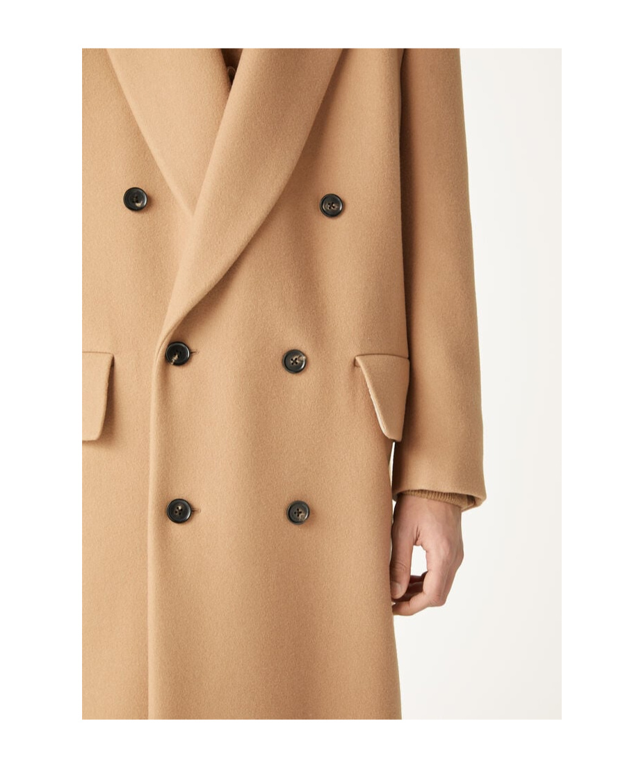 Loro Piana Long-sleeved Coat In Light Brown
