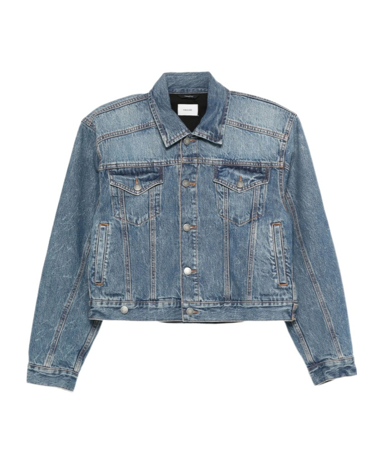 Haikure Button-fastening Denim Jacket In Blue
