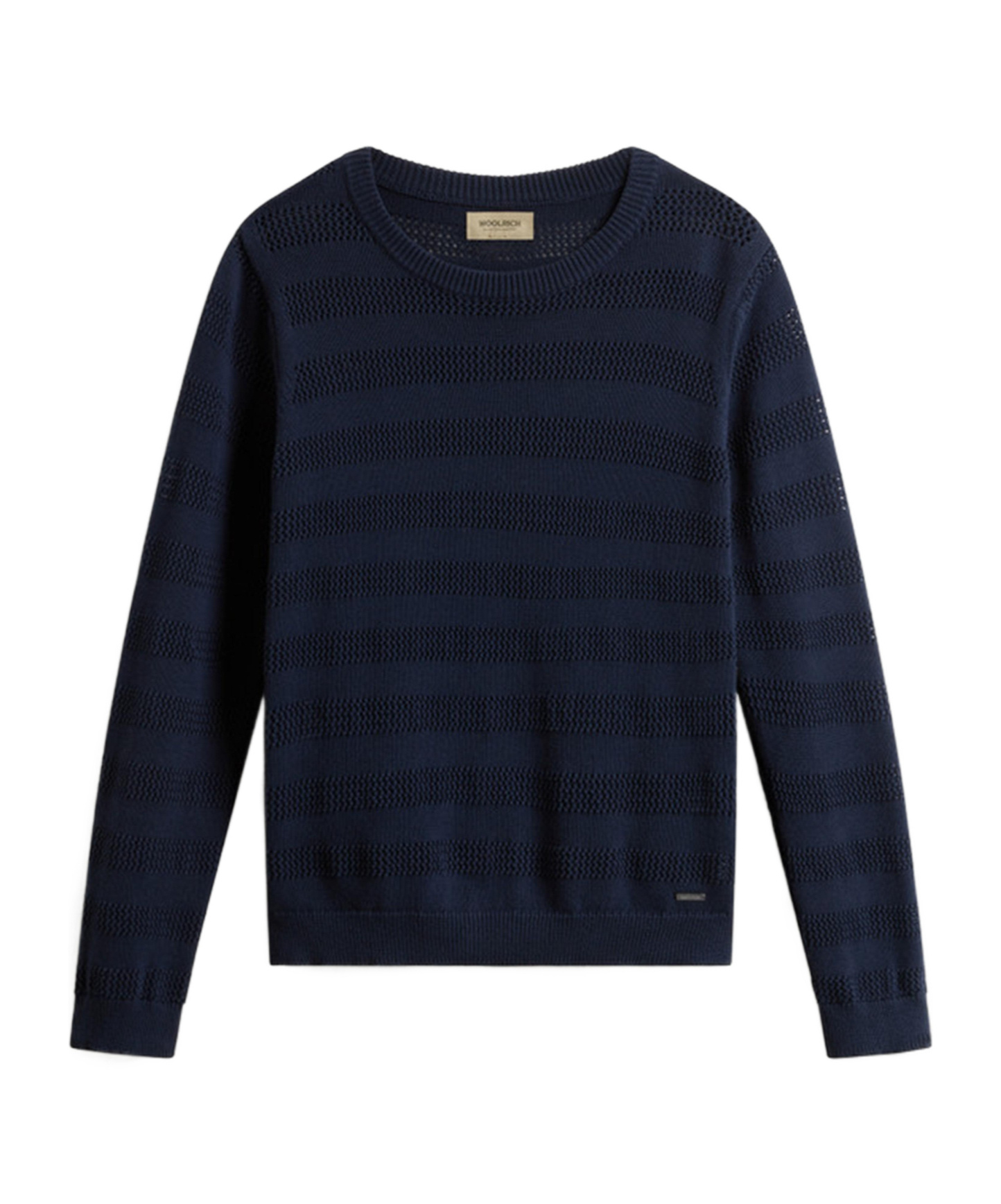Woolrich Logo Cotton Crewneck Clothing