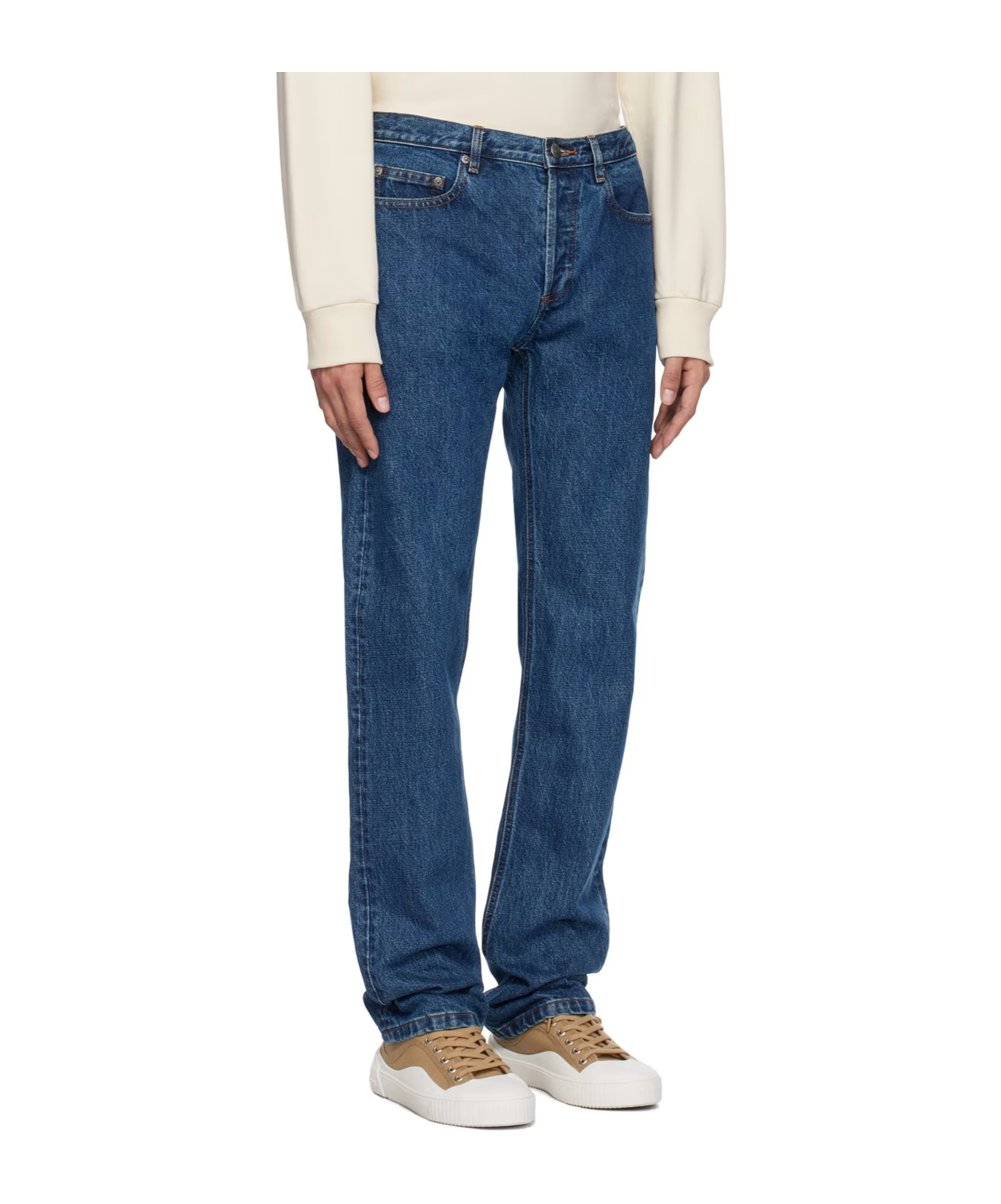 Apc Indigo New Standard Jeans In Blue