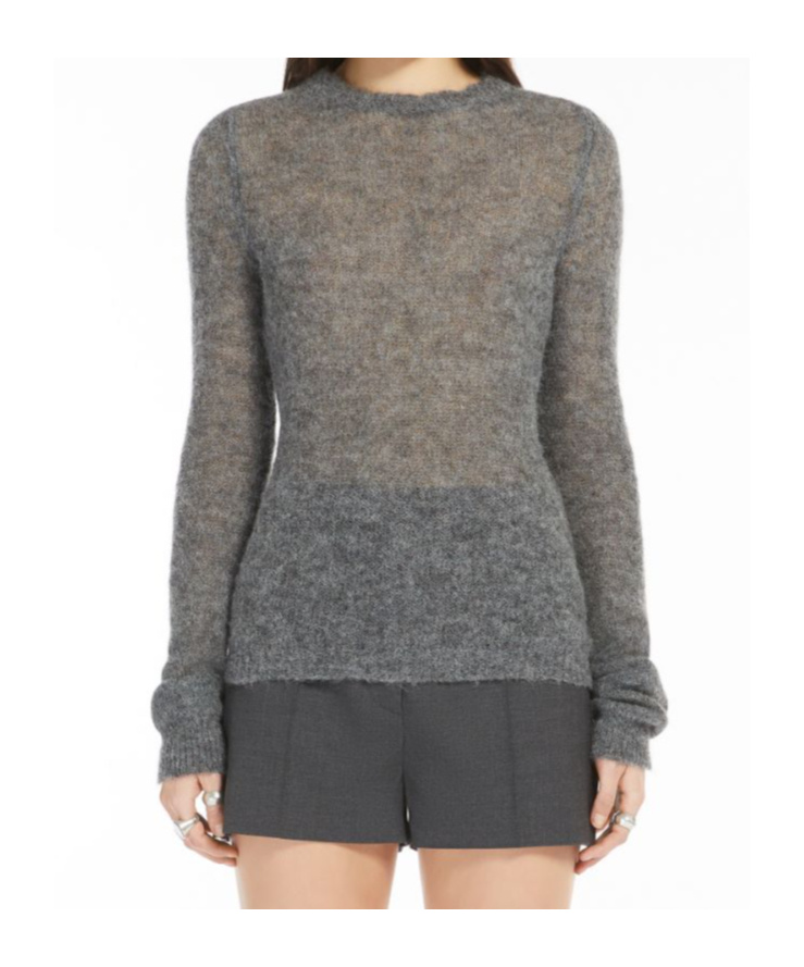 Sportmax Stretch Alpaca And Wool Turtneck Sweater In Black
