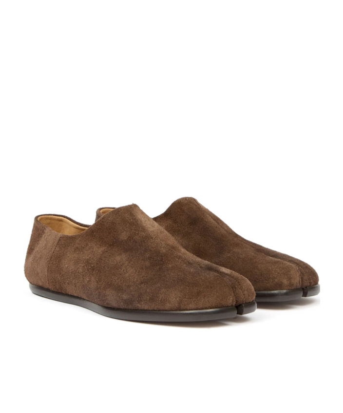 Maison Margiela Brown Tabi Babouche Loafers In Brown