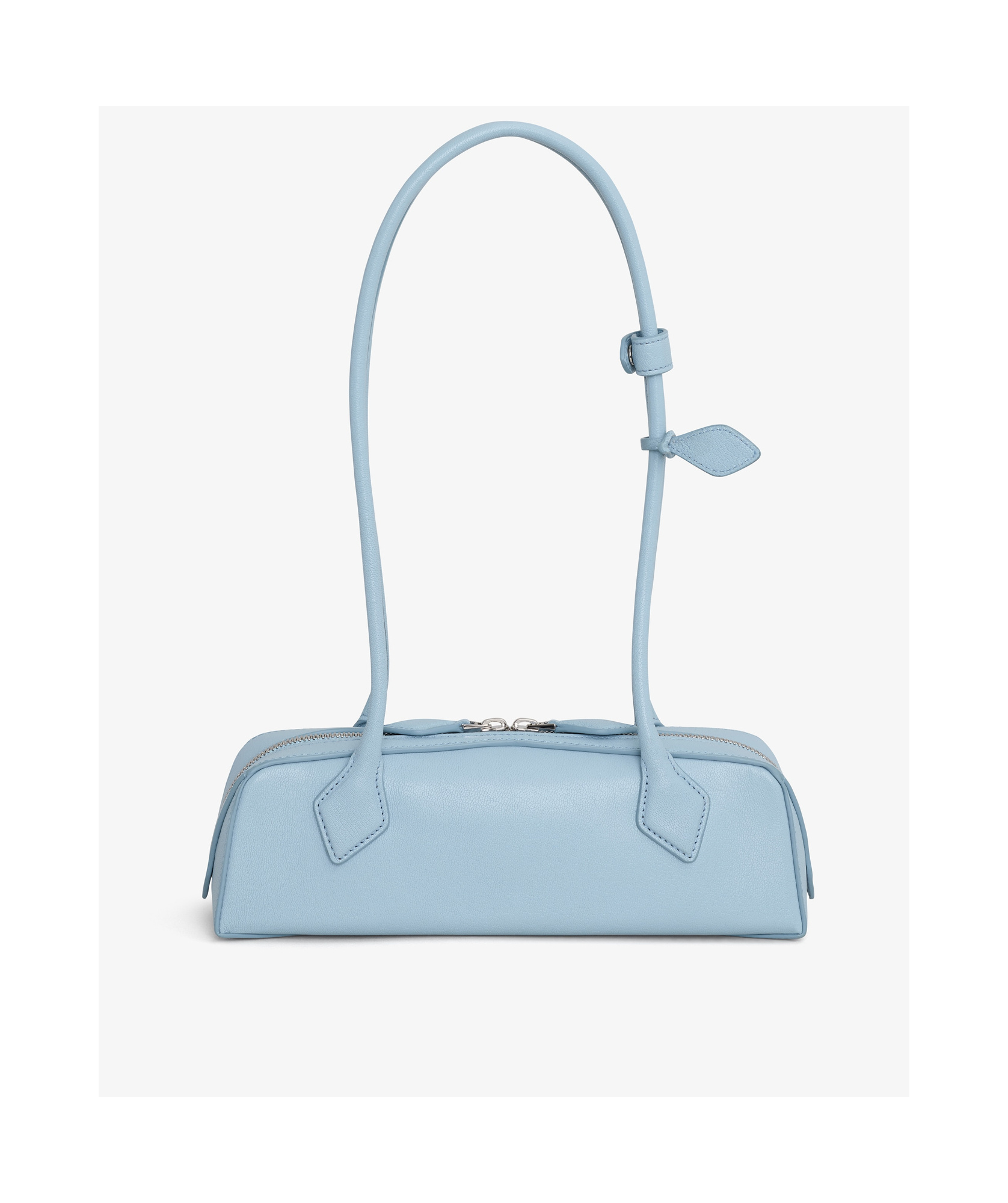 Alaïa Le Teckel Small Leather Shoulder Bag In Blue