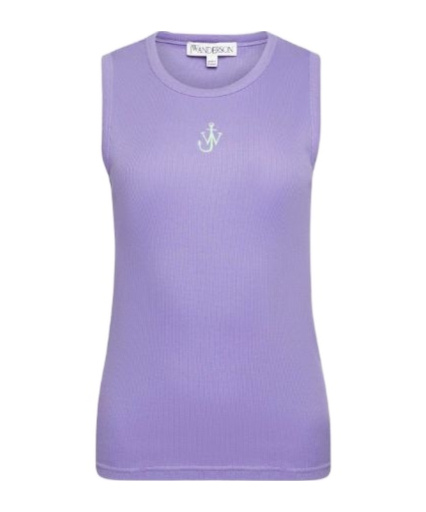Jw Anderson Women's Anchor Jwa Logo Tank Top In Blue