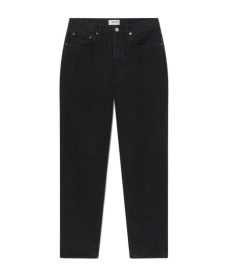 Agolde Belt-loop Jeans In Black