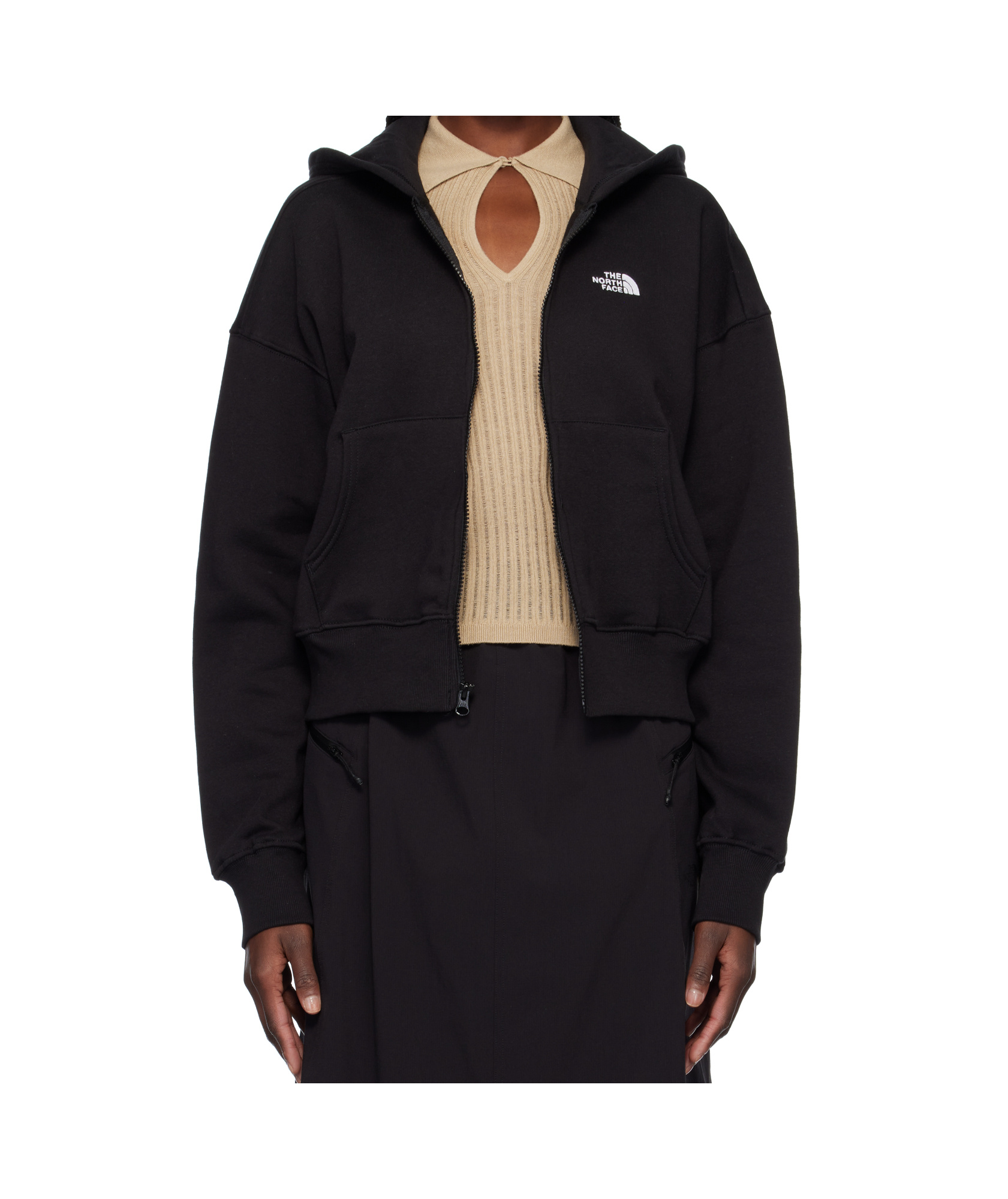 The North Face Black Evolution Full-zip Hoodie In Black