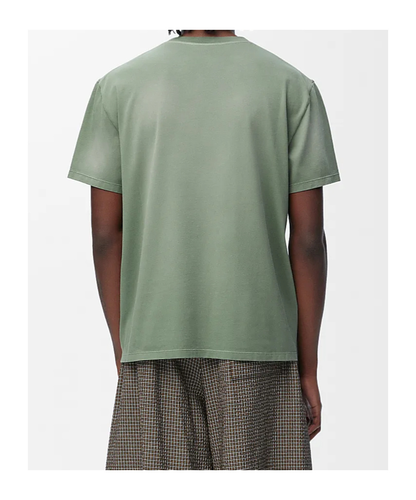 Loewe Short-sleeved T-shirt In Gray-green