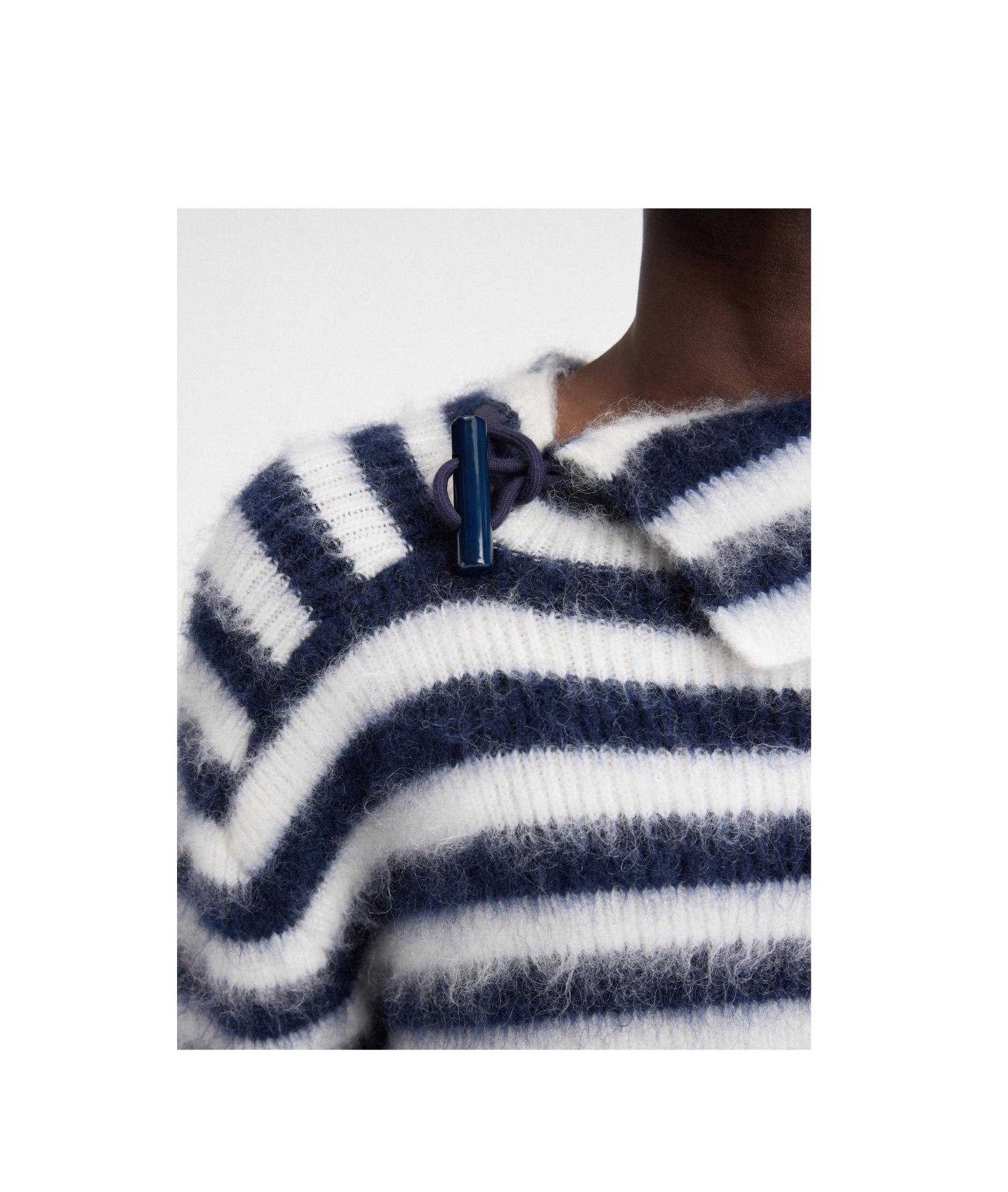 Jacquemus 'marina's Mohair Sweater In Blue