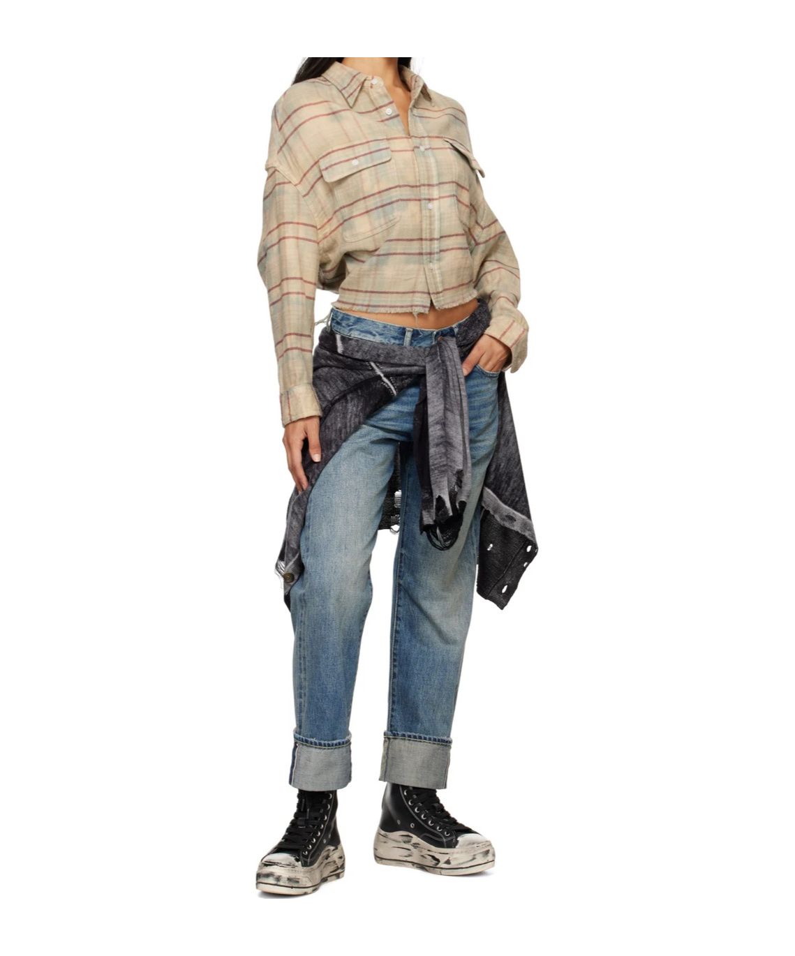 R13 BOYFRIEND JEANS PANTS