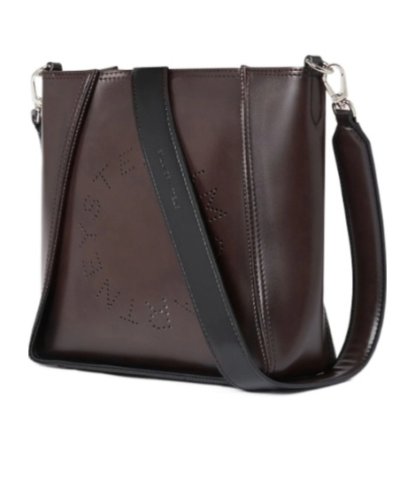 Stella Mccartney Logo Square Crossbody Bag In Multi