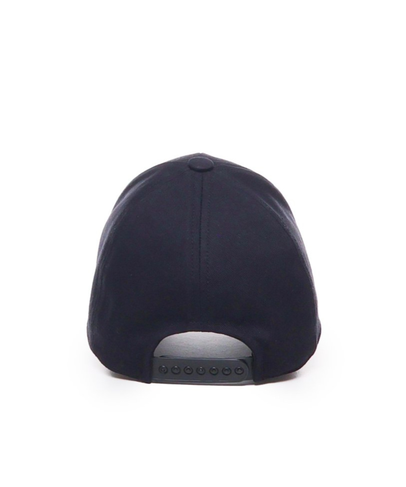 Courrèges Embroidered Cap In Black